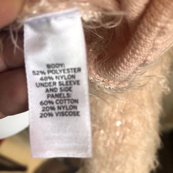 3/$25 TROUVE Knit and Sequin Pink Sweater.Size S - Picture 3 of 11